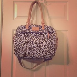Leopard print laptop bag
